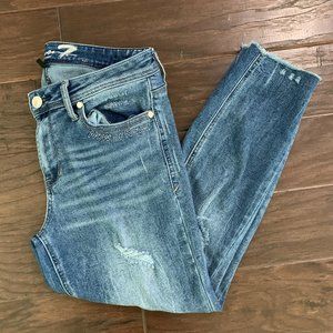 Gently Worn Seven 7 Limited Edition MidRise Stretch Novelty Ashbury Skinny Jeans
